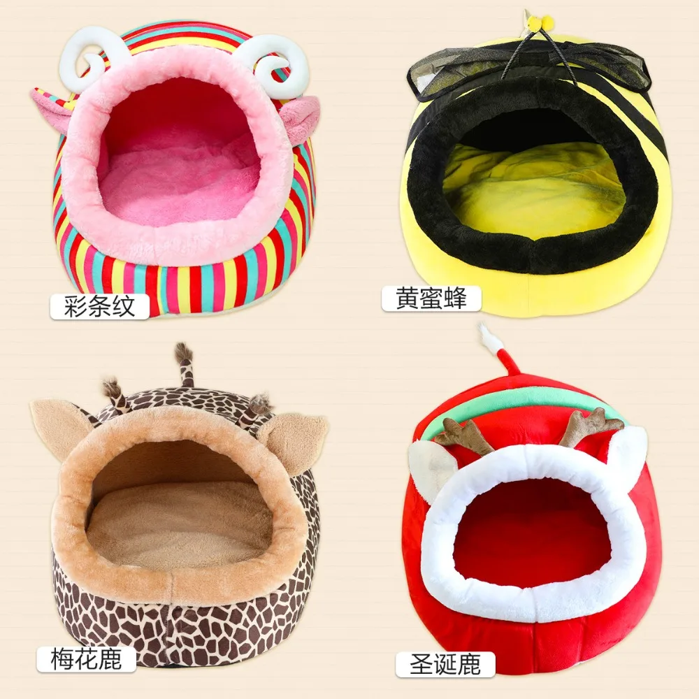 Pet кровать для собак и кошек животных дизайн собака houes кошка гнездо Leopard будка для щенков дома милая собака кровать 7 цветов розовый зеленый