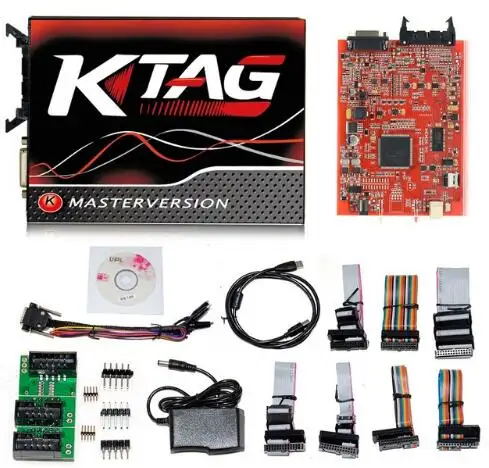 Неограниченный жетон! KTAG 7,020 KESS 5,017 инструмент для программирования ЭКЮ K-Tag V7.020 SW 2,23 с функцией GPT лучше, чем Ktm100 - Цвет: KTAG 7.020 Full set