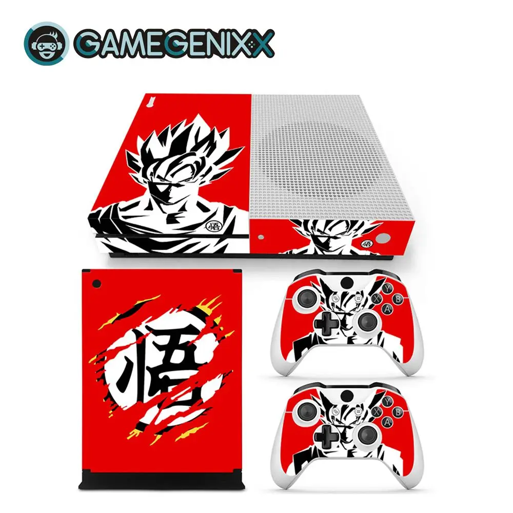 GAMEGENIXX Skin Sticker Vinyl Decal for Xbox One Slim Console and 2 Controllers- Dragon Ball