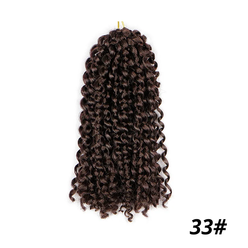 AISI BEAUTY, 8 Дюймов, 30 г/шт., косички Marley, Омбре, вязанные крючком косички, волосы, синтетические косички, наращивание волос для женщин, фиолетовый, черный - Цвет: #33
