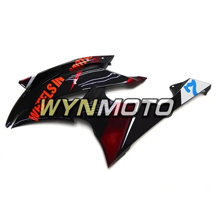 Выполните обтекатели комплект для Yamaha R6 2008- 08-16 лет впрыск АБС пластмасса панели Мотоцикл Матовый черный, красный рама с фиттингами