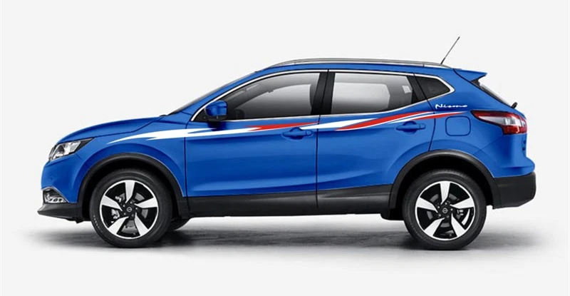 World Datong, автомобильный Стайлинг, Спортивная Автомобильная наклейка для Nissan QASHQAI, внешняя боковая дверная наклейка, автомобильная виниловая пленка, индивидуальная наклейка