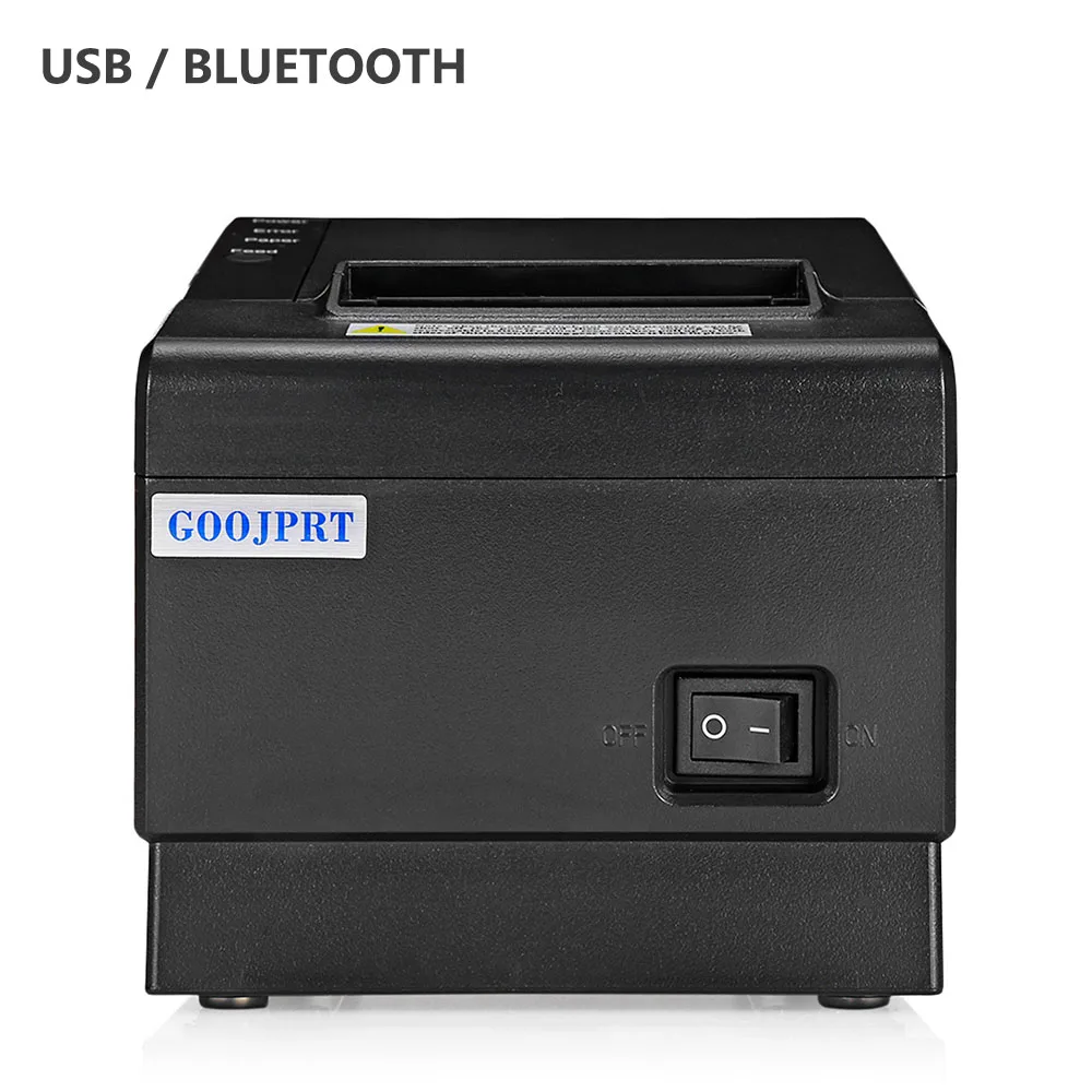 GOOJPRT JP58DC Bluetooth Беспроводной Термальность принтер 58 мм с резак получения печатная машина Тип usb-B для iOS и Android - Цвет: USB and Bluetooth