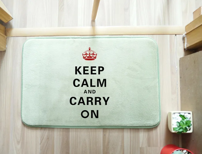 И надписью «Keep Calm 50x80 см ковры для Гостиная Спальня прямоугольные коврики коралловые бархатное замшевое Половики, коврики de cozinha украшение дома - Цвет: Фиолетовый