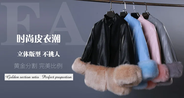 Шуба распродажа ограниченное пальто осень и зима большой размер лисий мех Haining из искусственной кожи женский воротник простой тонкий был