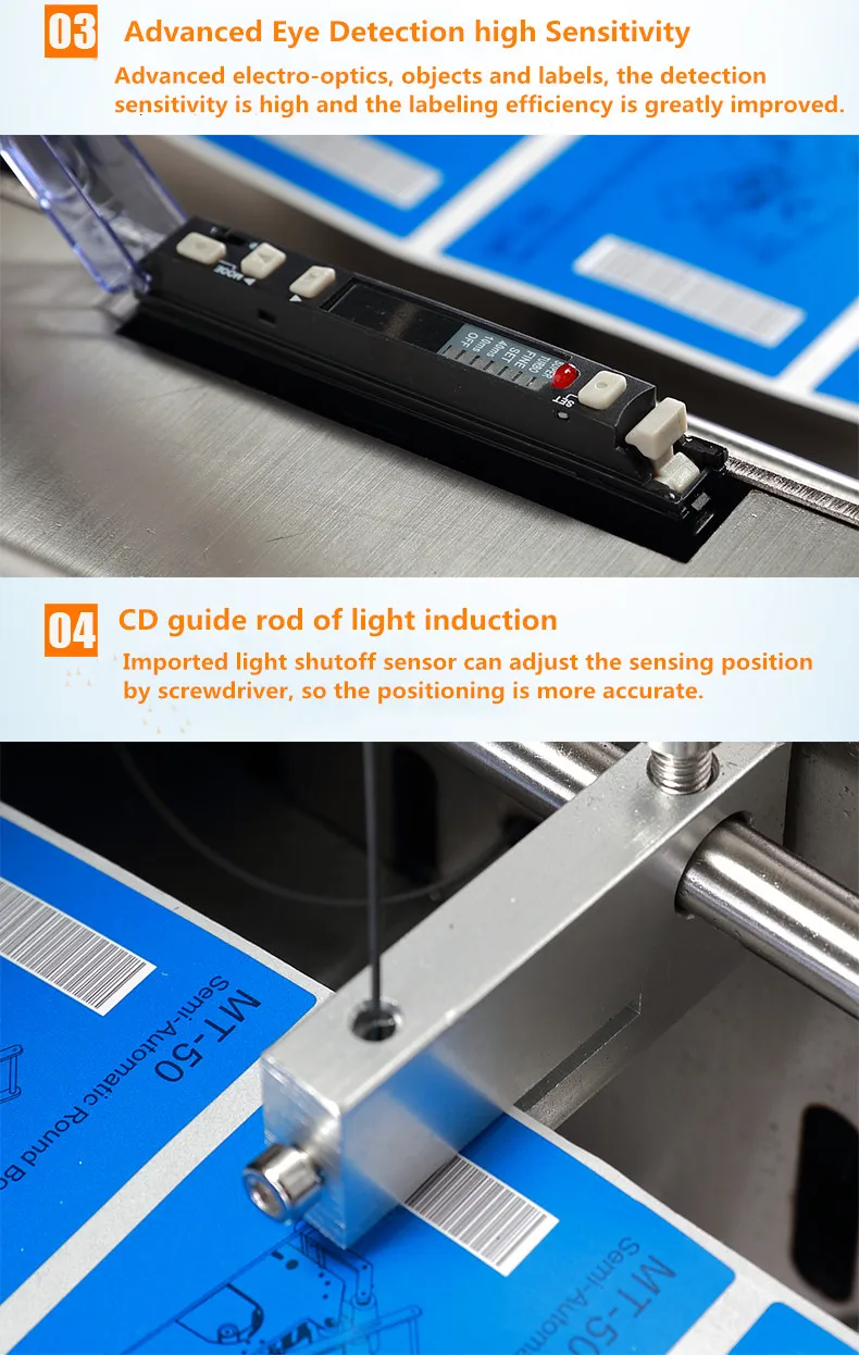 Newest MT-50 Semi Automatic Round Bottle Labeling Machine Sticker labeler