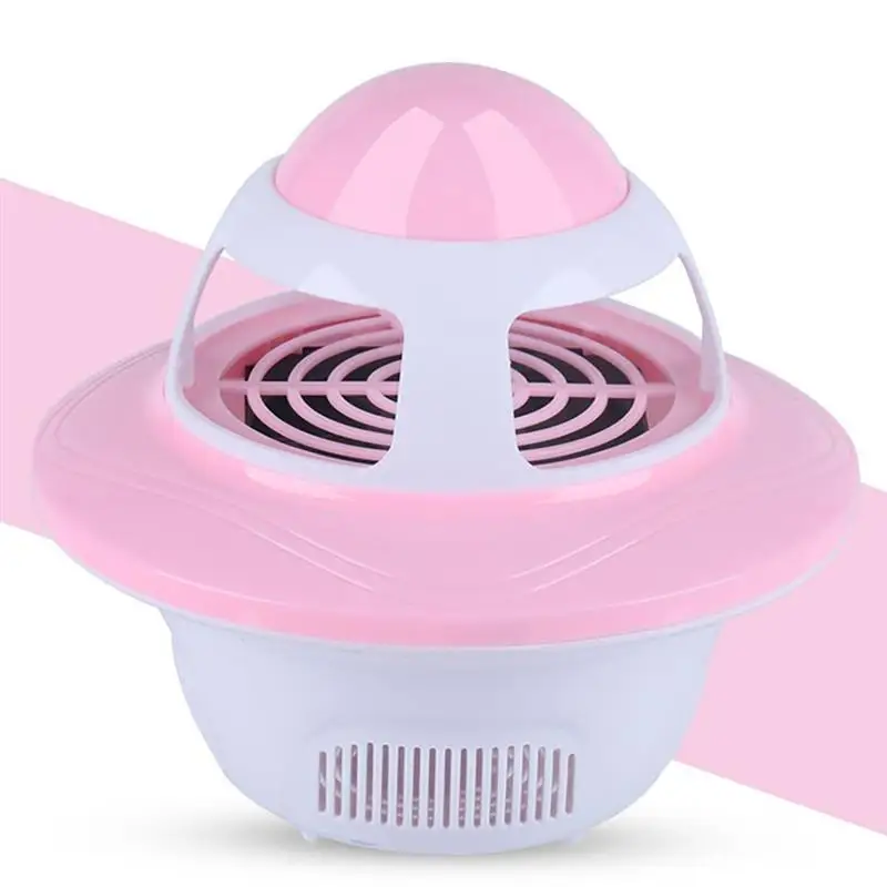 Pink Flying saucer Лампы против насекомых фонарь для кемпинга Москитная лампа-Отпугиватель вредителей для дома многоцелевой светодиодный ловушка для насекомых Zapper Trap - Цвет: Pink Flying saucer