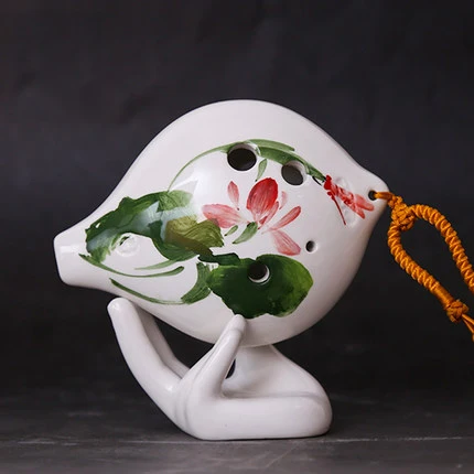 SC Lotus TNG ocarina сердце форма Freehand наброски ручной работы цветок 6 отверстий керамическая окарина сопрано C F Музыкальные инструменты для начинающих - Цвет: SC Lotus