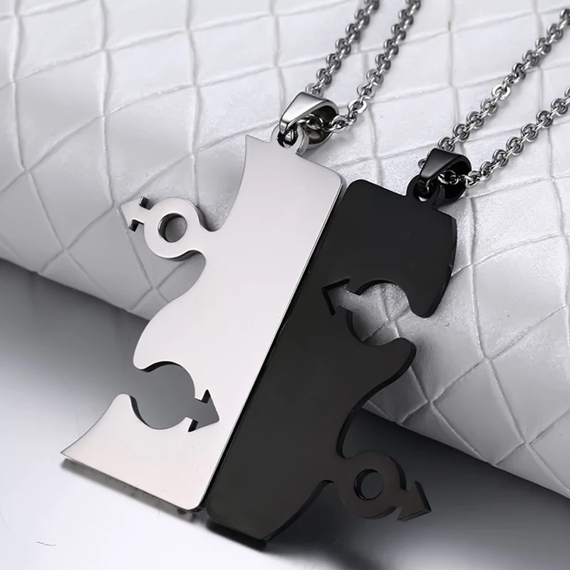 1 пара кулон ожерелье для влюбленных гомосексуалистов ЛГБТ ювелирные изделия Гей