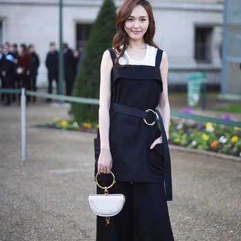 

Female new European and American fashion saddle bag, ring handbag, spring and summer Single Shoulder Satchel
