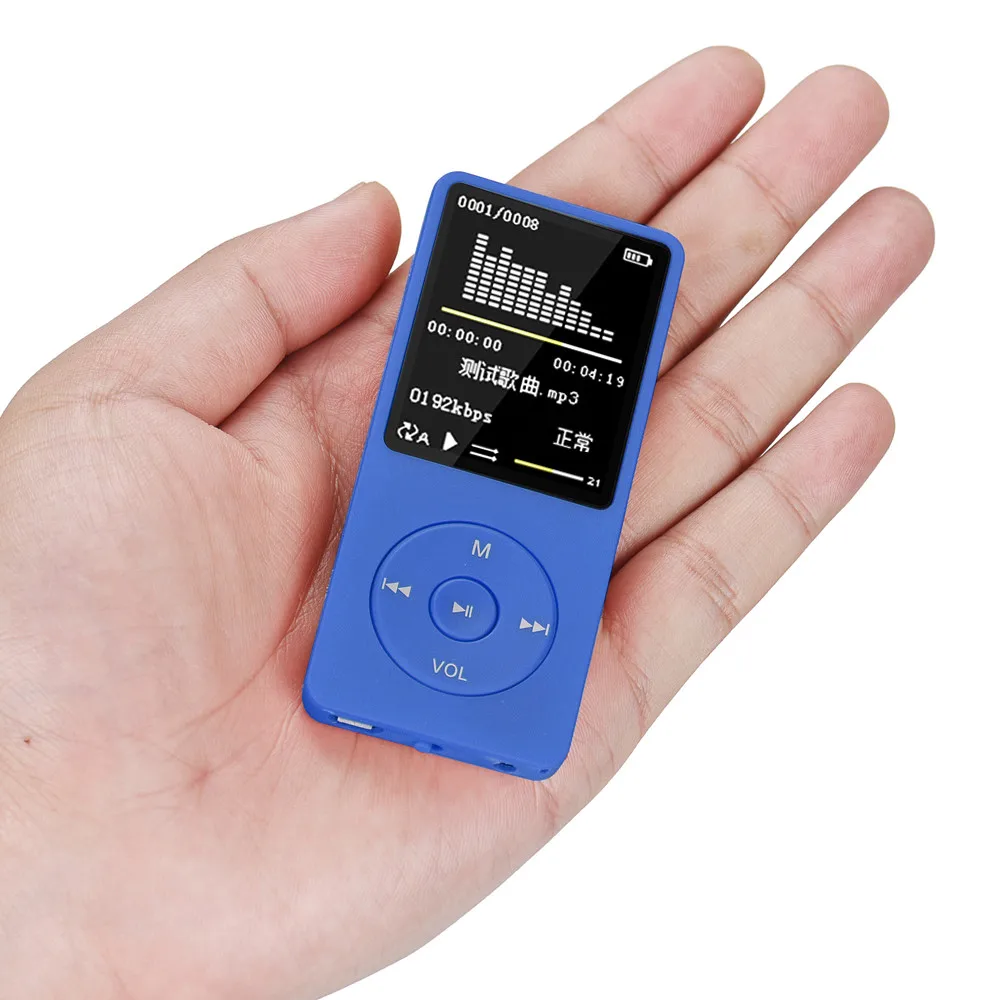 70 часов воспроизведения MP3 MP4 без потерь Звук Музыкальный плеер TXT электронная книга fm-рекордер TF карта поддержка до 8 Гб Droship