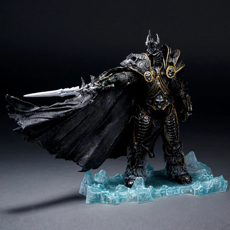 WOW Lich король Артас Эльзас смерть рыцарь в коробке рука модель куклы игрушечные лошадки подарки для детей действие