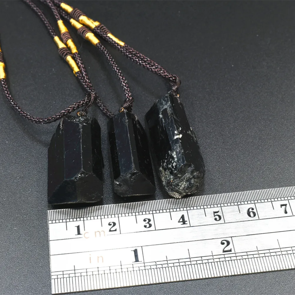 New product purity of 99% Natural black tourmaline Stone Pendant Energy chakra pendant