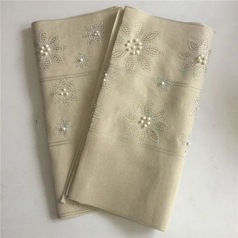Черный головной убор с цветочным узором ASO OKE headtie с камнями и бисером модный дизайн Камни тюрбан