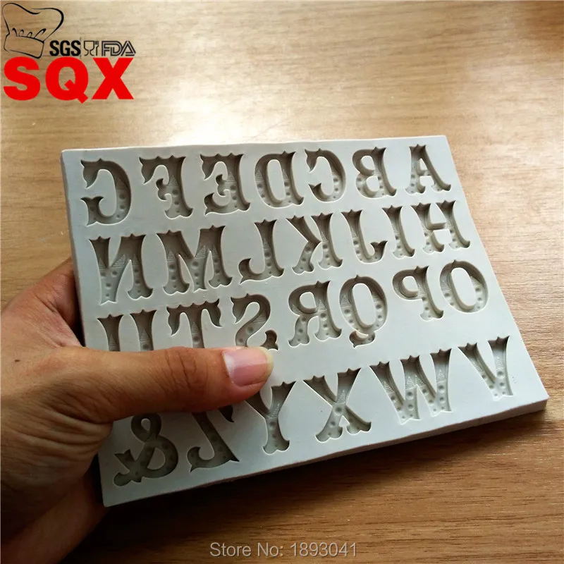 Силиконовые принадлежности для выпечки 26 прописных букв помадка украшения торта