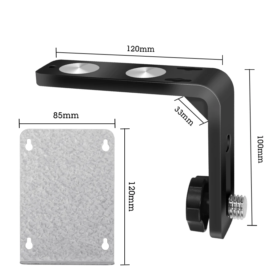 5/8" Durable Laser Level Bracket Super Strong Magnet Attracts L-bracket Leveling Support