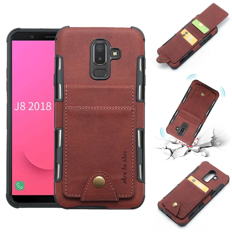 Чехол для samsung J8 чехол Роскошный кожаный чехол-портмоне с отделениями для карт мягкий чехол Coque для samsung Galaxy J8 чехол kimTHmall