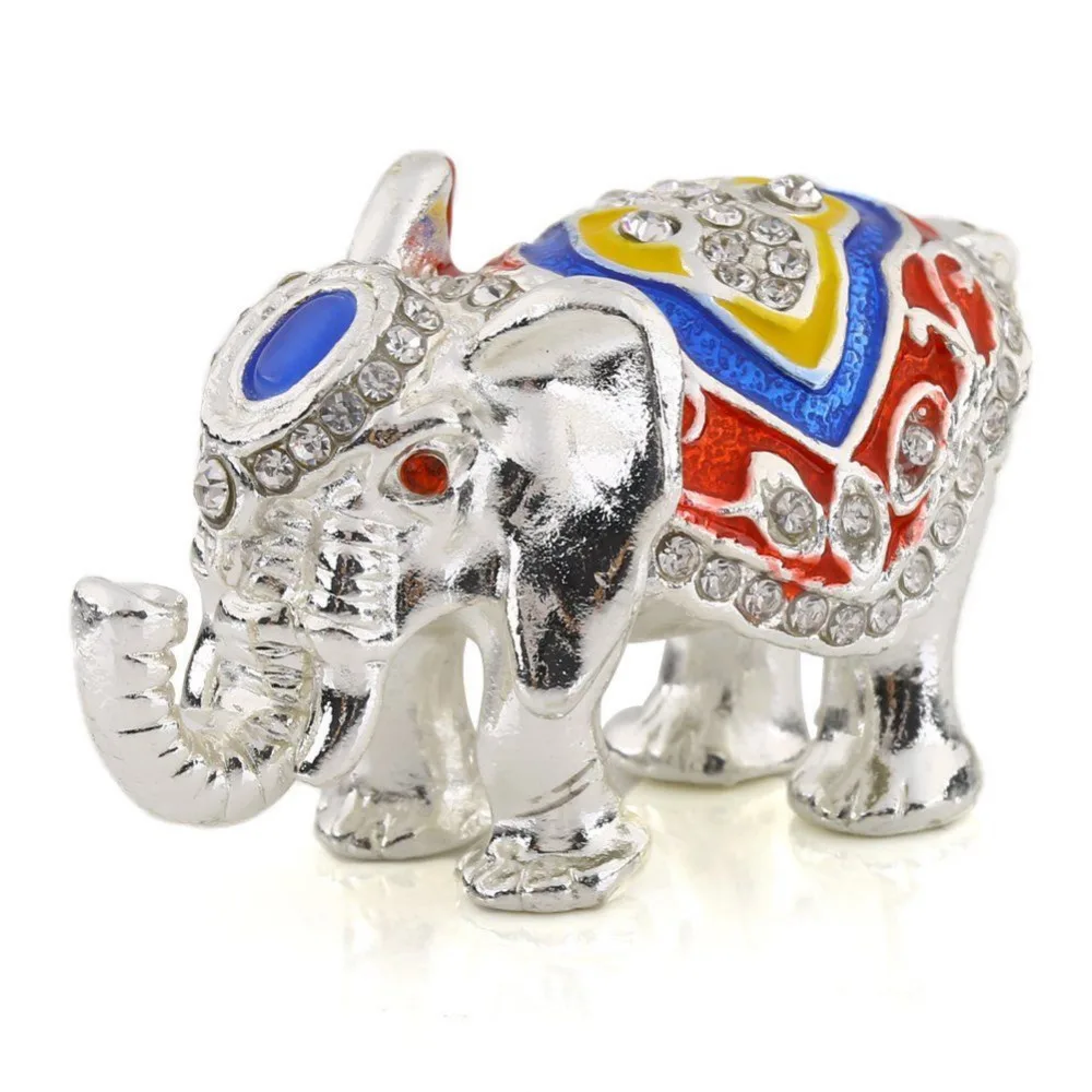 U. TECH слон Хрустальная металлическая коробка для безделушек Ювелирное кольцо