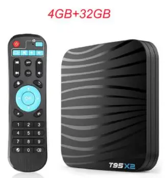 T95X2 ТВ Box Amlogic S905X2 Android 8,1 Quad core 2 GB/4 GB 16 GB/32 GB H.265 4 K Youtube Media Player T95 X2 телеприставке - Цвет: 4GB 32GB