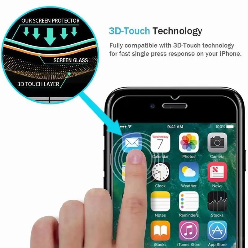 Hsmeilleur-Screenprotector-For-iPhone-X-10-Tempered-Glass-Protective-Film-For-iPhone-8-7-6-6S-Plus-5-5S-SE-5C-4-4S-Verre-Trempe (7)