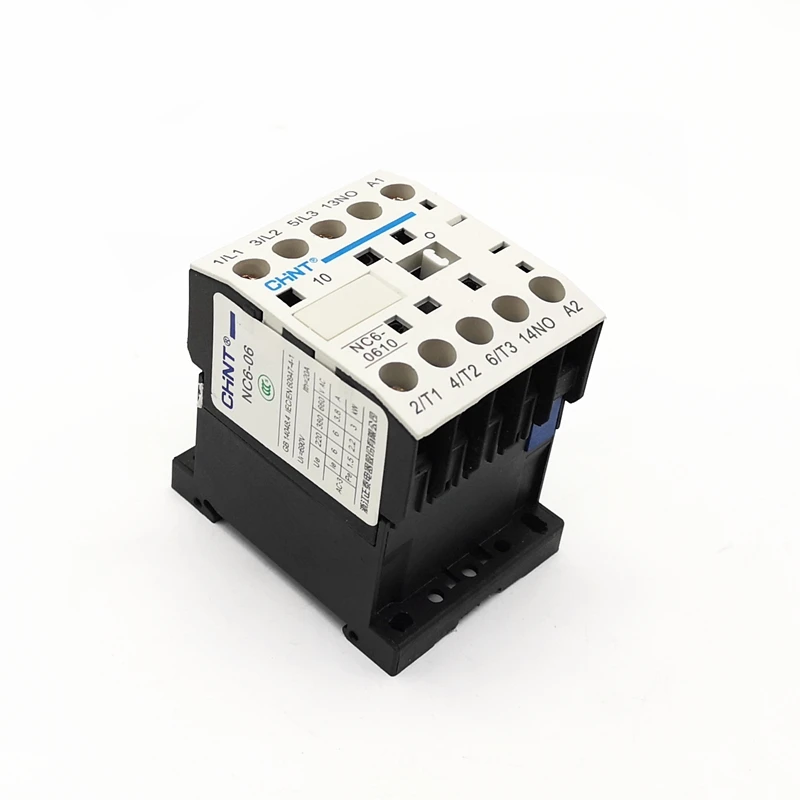 CHINT AC Контактор NC6-0601 нормально закрытый NC6-0610 нормально разомкнутый AC220V AC380V AC24V