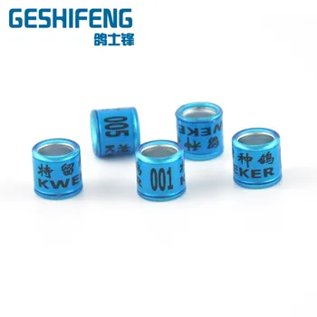 

200pcs 8mm bird dove pigeon custom printed rings