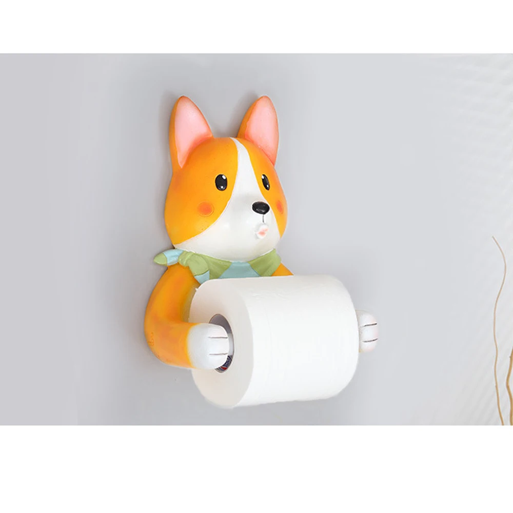 Смола 3D Собака/Бегемот/Жираф держатель туалетной бумаги висячая ванная комната