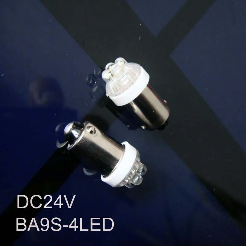 Высокое качество BA9s 24В светодиодная лампа, BA9s led 24 v СВЕТОДИОДНЫЙ Индикатор контрольные лампы BA9s 24 v светодиодные сигнальные лампы 10 шт./лот