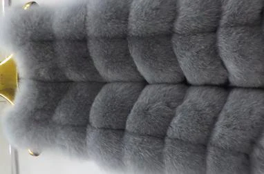 Linhaoshengyue натуральный Лисий мех Женская мода короткое пальто - Цвет: gray