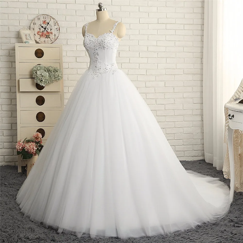 Robe de mariage Потрясающие Красивые свадебные платья трапециевидной формы с глубоким вырезом без рукавов белые свадебные платья невесты