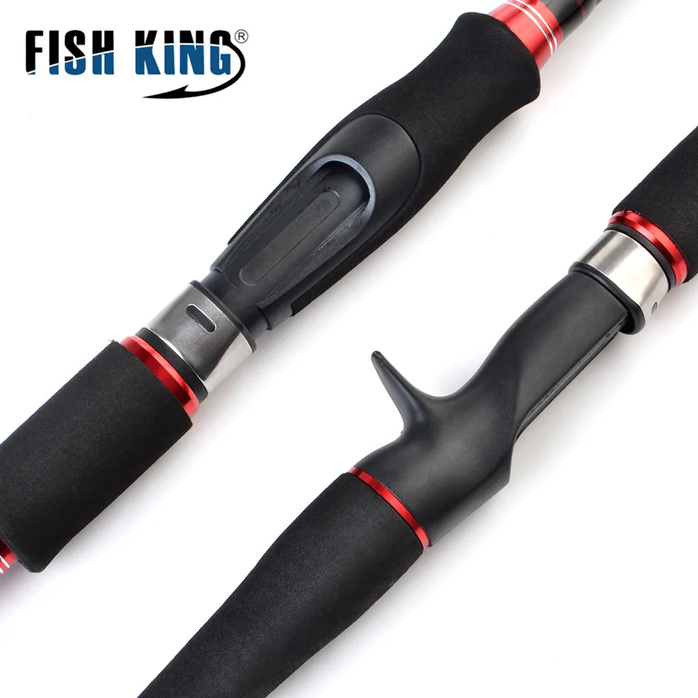 Карбоновый спиннинг FISH KING 24T литая удочка вес 10 30 г сверхлегкая телескопическая 1 8