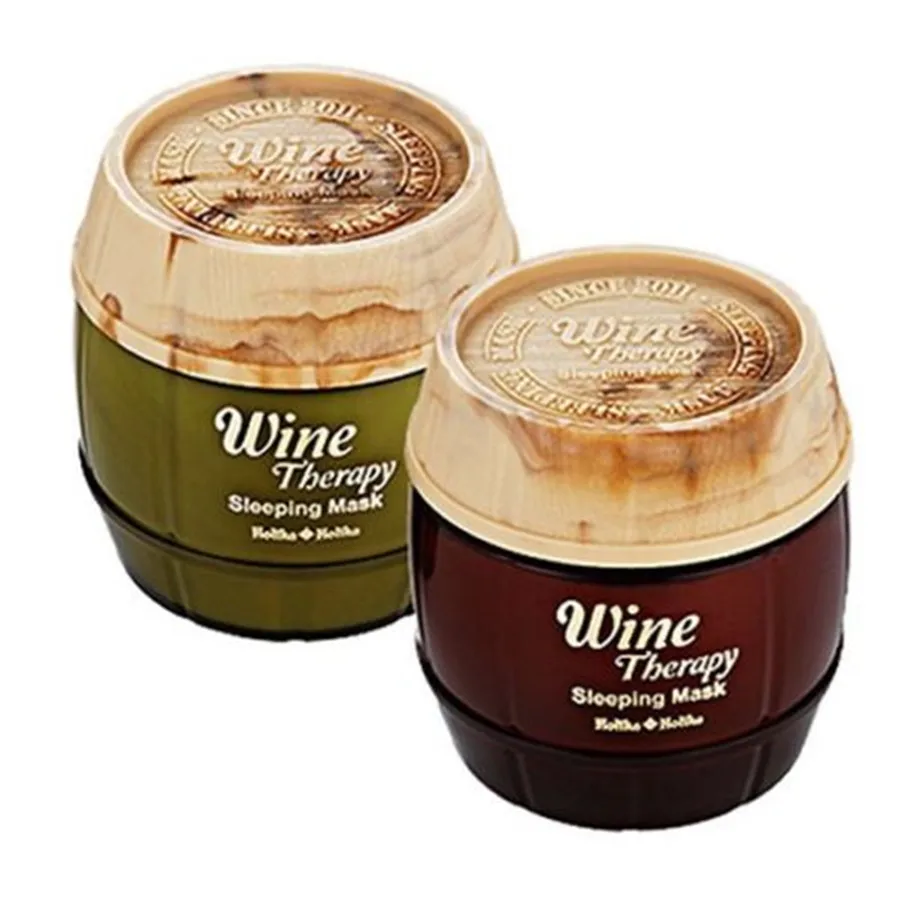 

HOLIKA HOLIKA Wine Therapy Sleeping Mask Pack 2 Type Facial Mask Acne Treatment Black Head Remover Skin Care Face Mask 1pcs