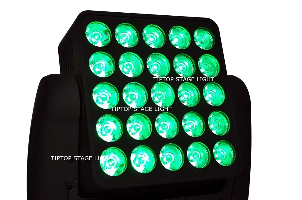 2в1 дорожный корпус 5x5 Led Двигающаяся головка матрицы свет 25 головы индивидуальное управление Светодиодная лампа DMX 512; Авто запуск, мастер/раб, звук