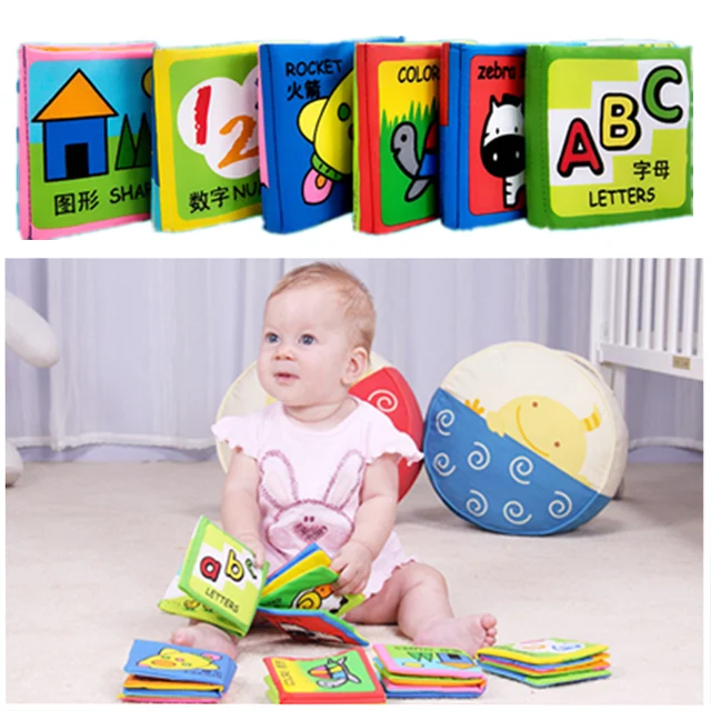 Baby Toys Soft Cloth Books Baby Intelligence Development Infant Educational Stroller Rattle Toys Baby Toys 30% off 6