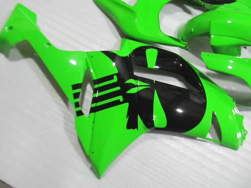 Мотоцикл обтекатель комплект для KAWASAKI Ninja ZX6R 07 08 ZX6R 636 2007 2008 zx 6r 07 08 Зеленый Черный ABS Обтекатели набор+ 7 подарков TR30