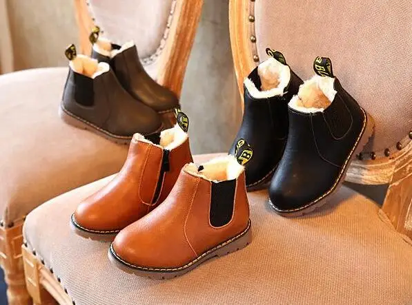 Детские ботинки из плотного бархата в классическом стиле Ботинки Martin