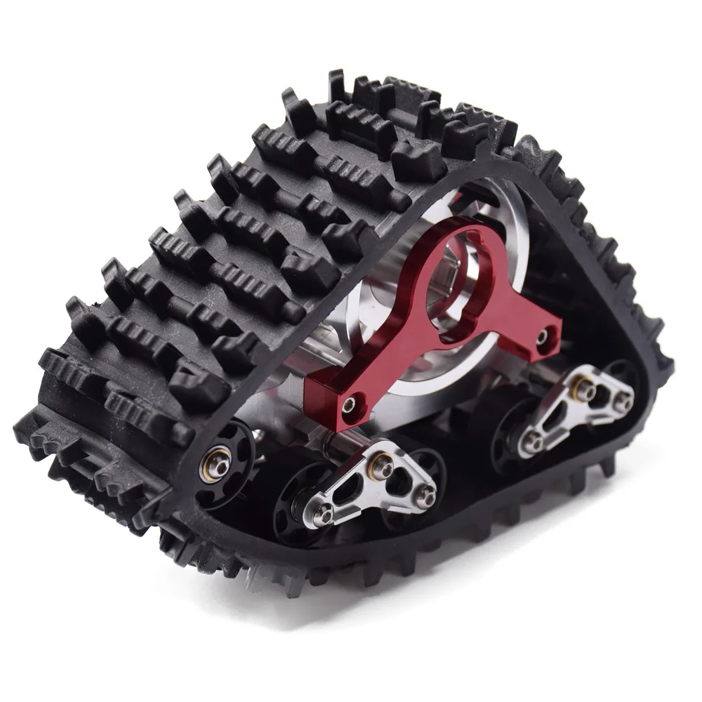 DJX полный снег резиновая дорожка с Ступицей Колеса для 1/10 RC автомобилей Traxxas TRX-4
