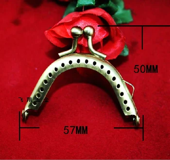 

57mm arch imitation Gula Si teamed purse handmade DIY accessories retro iron buckle bag buckle