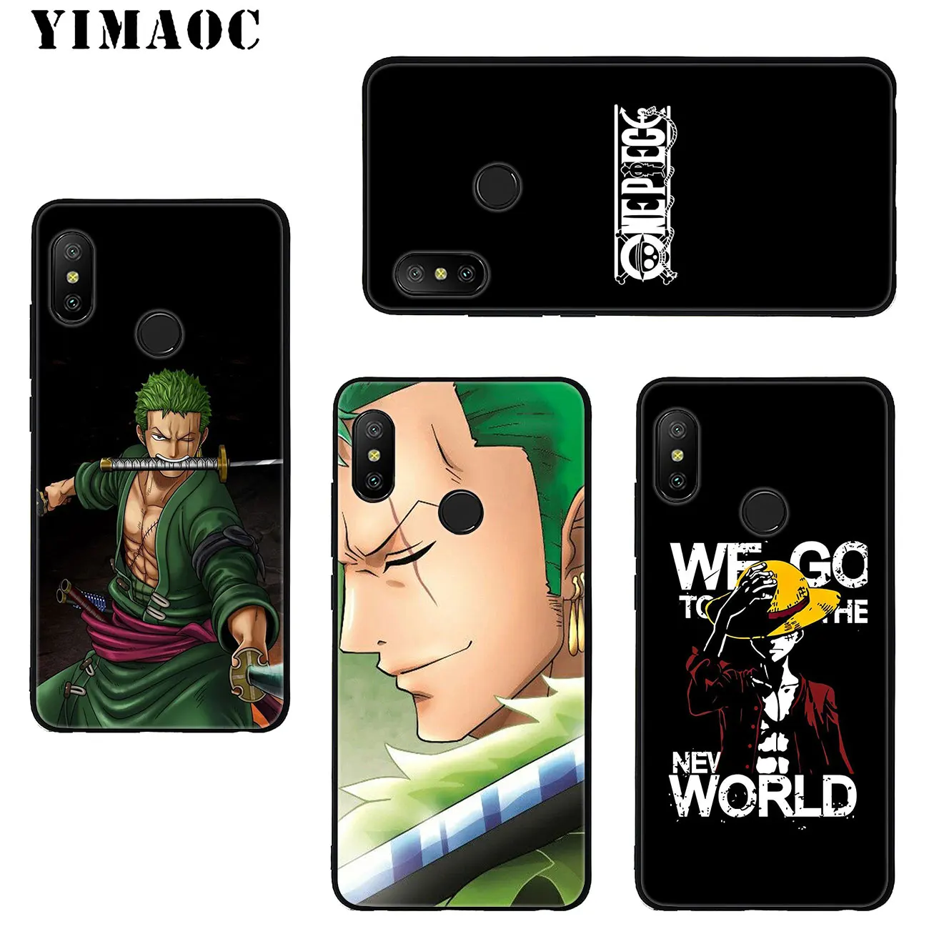 YIMAOC ZORO One Piece Monkey D Luffy Мягкий силиконовый чехол для телефона Xiaomi MI 10 9 9T CC9 CC9E A3 Pro 8 SE A2