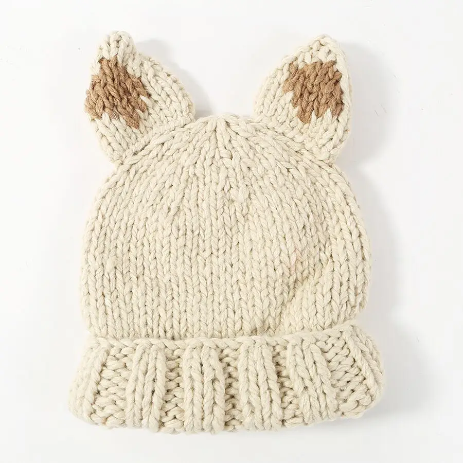 MAERSHEI трикотажные Skullies шапочки Для женщин Кепки милые кошки уши кошачий шерсть шляпа зима Для женщин шапочка Сплошной Цвет теплые Кепки