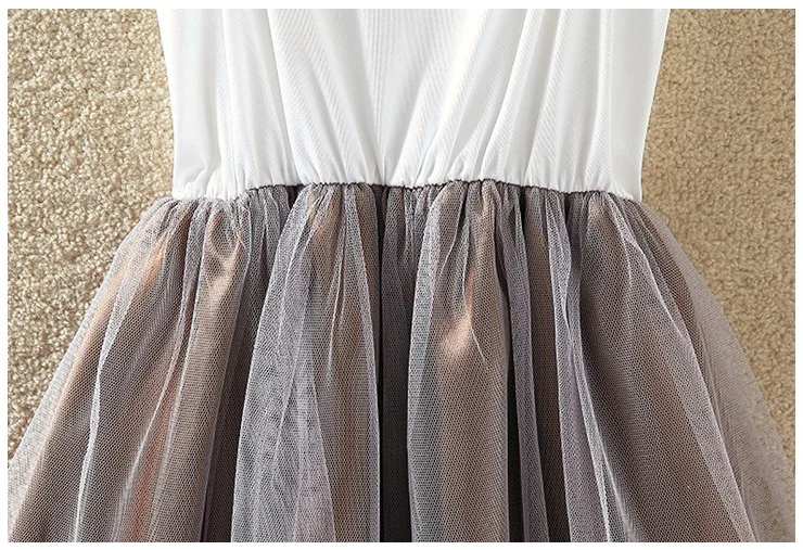 Shirt And Sling Tutu Dress Suit Women 2018 Summer Cute 2 Piece Dress Blue Pink Shirt And White Veil Dresses Plus Size 3XL 4XL (14)