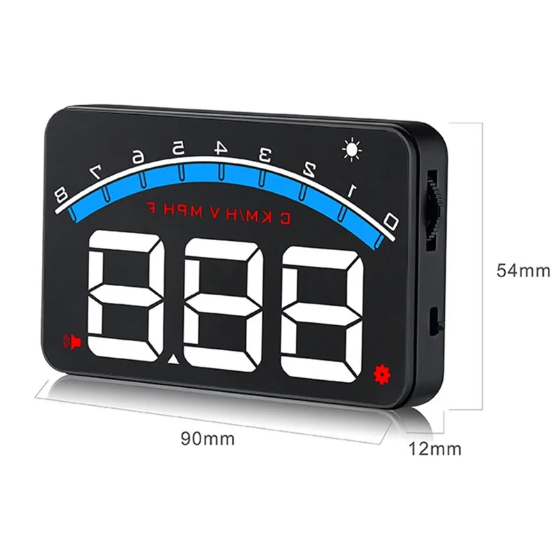 Car M6 HUD Head Up Display OBD2 3.5 Inch Projector Auto Digital Car Driving Data Display Speed Warning Alarm Car Accessories