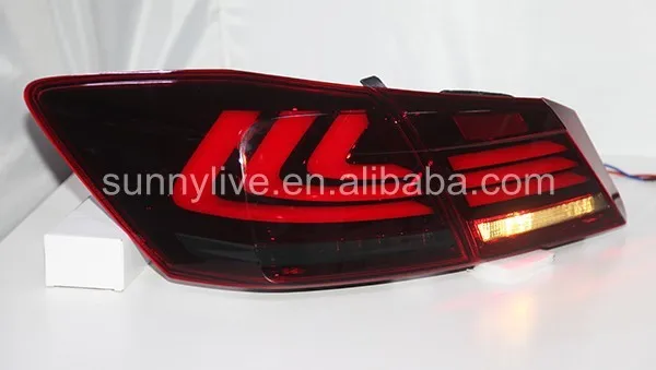 Для Accord светодиодный задний фонарь YZ red and smoke