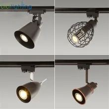 Художественный декоративный Светодиодный точечный светильник в европейском стиле, светильник для одежды в стиле ретро, Американский промышленный светильник для гостиной, бара, выставочный рельсовый светильник