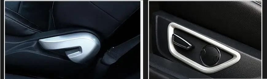 Автомобиль Салонные аксессуары Chrome Кнопка сиденья Накладка для Ford Mustang стайлинга автомобилей