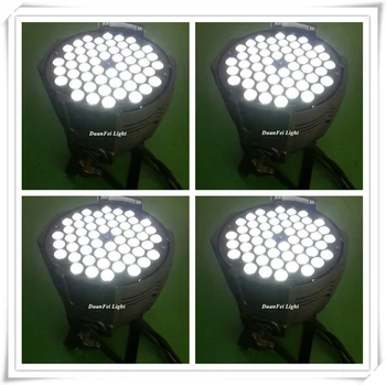 

10pcs/lot led dj par can cool white par led uplight 54x3w led par light