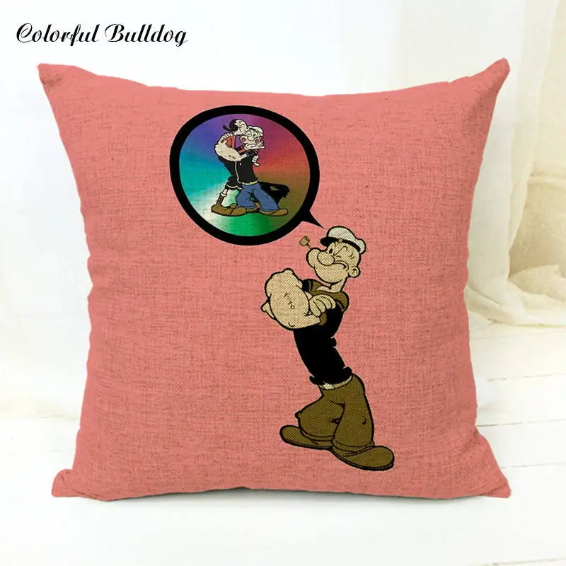 23 Наволочка с принтом из мультфильма анимация Popeye Ariver Pluto Spinach Letters домашняя спальня диван офис открытый автомобиль Декор белье Travesseiro - Цвет: 23