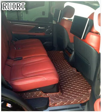 Хорошее качество! Специальные автомобильные коврики+ багажник коврик для Toyota Land Cruiser 100 2007-1998 7 мест водонепроницаемые ковры