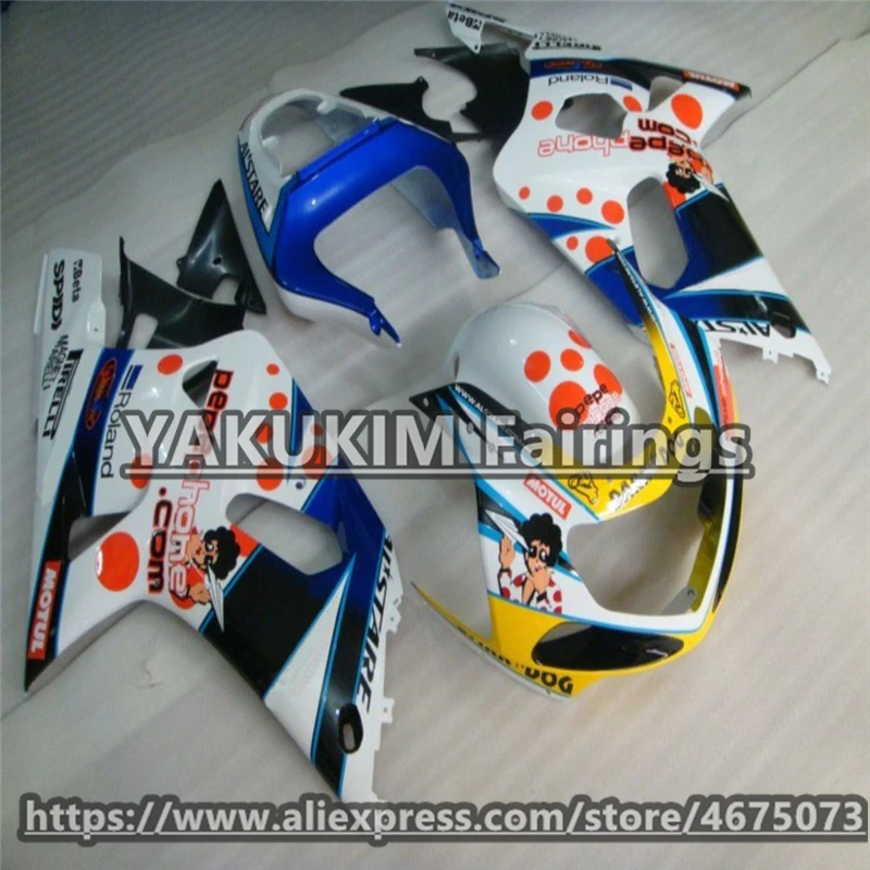 Впрыска ABS Обтекатели для Suzuki GSXR600 750 K1 2001 2002 2003 мотоцикл обтекатель GSXR 600 750 k1 обтекатель
