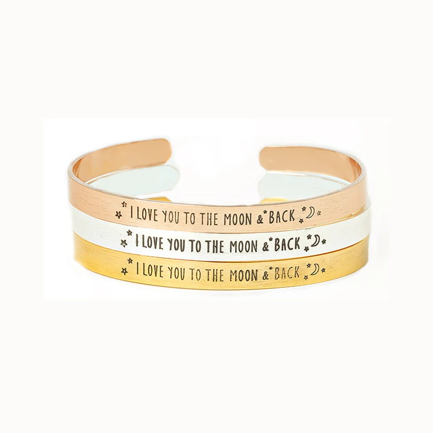 B078 Classic Geometric Stainless Steel Gold Color Bangle Simplicity Adjustable Design Bracelet Fashion Jewelry Open Women Men